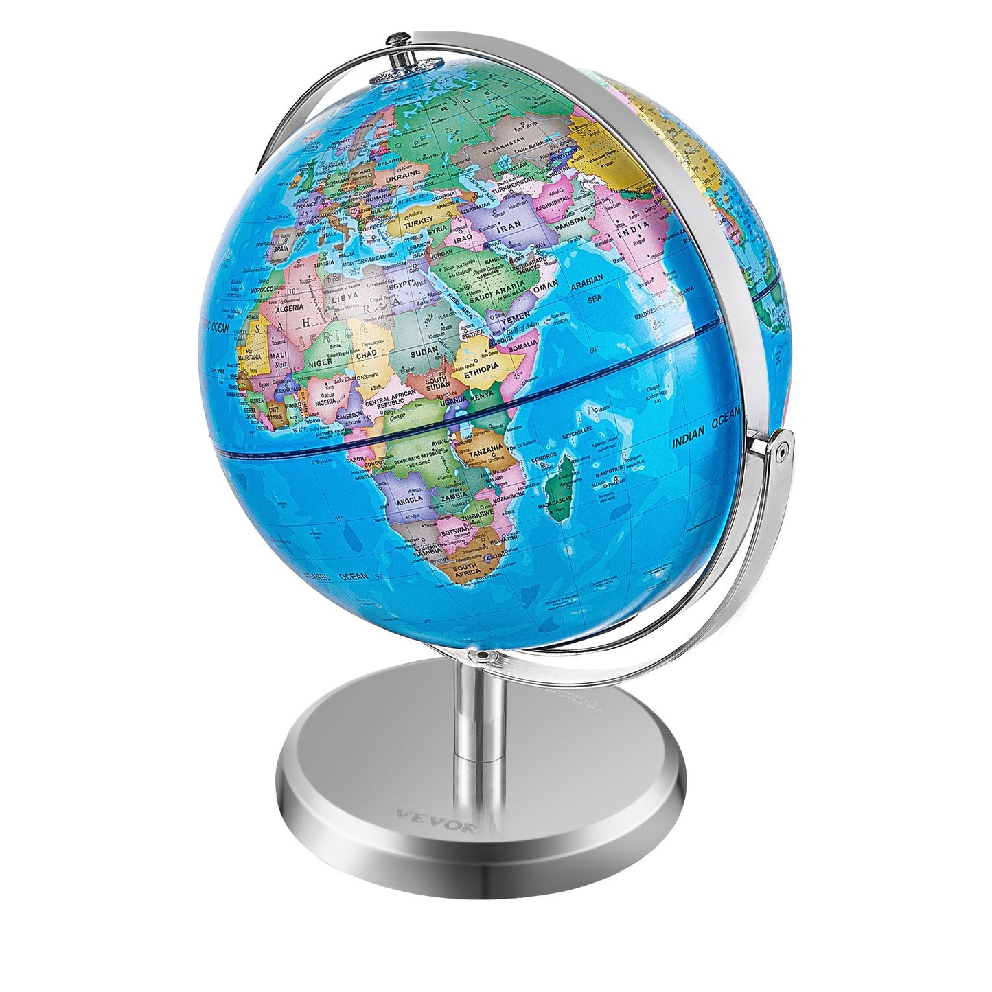 Illuminated World Globe med Stand Educational 9 tum/228,6 mm Constellation (Kartspråk: engelska)