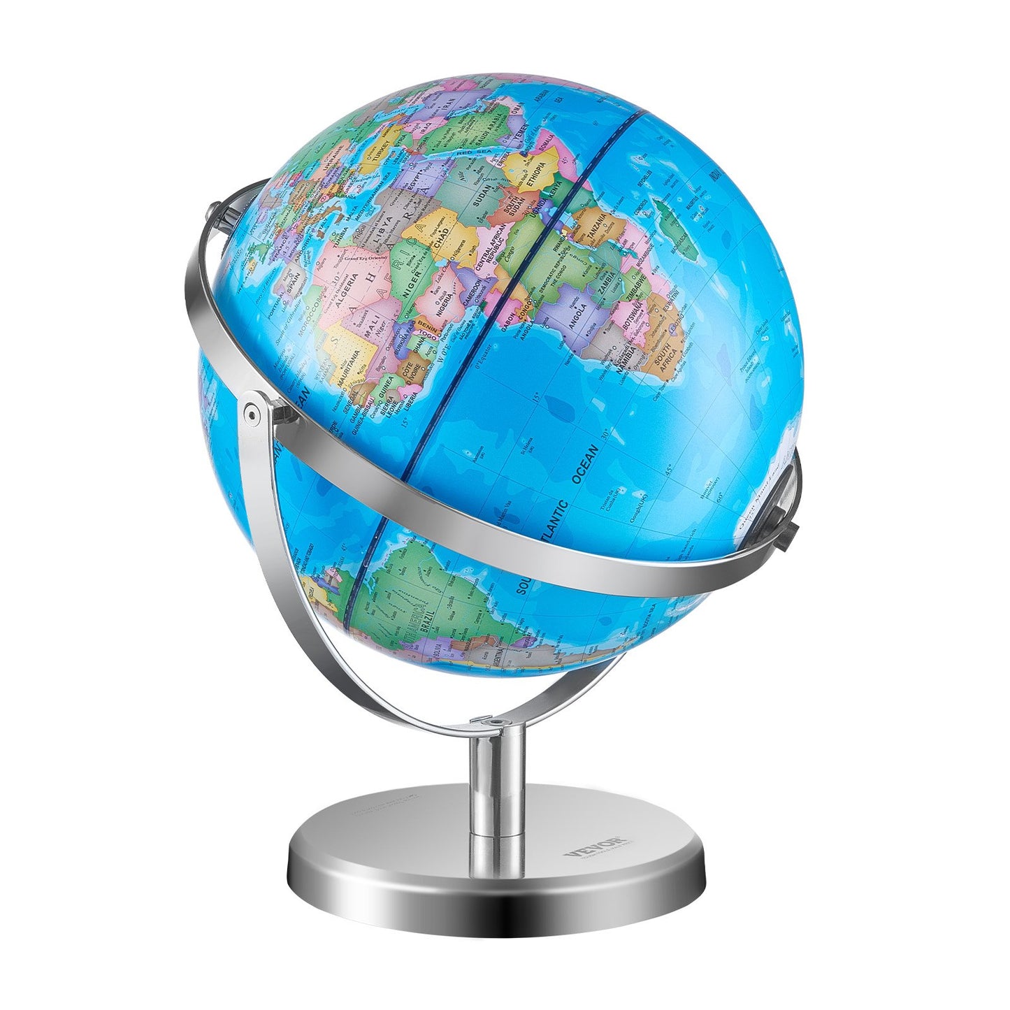Illuminated World Globe med Stand Educational 9 tum/228,6 mm Constellation (Kartspråk: engelska)