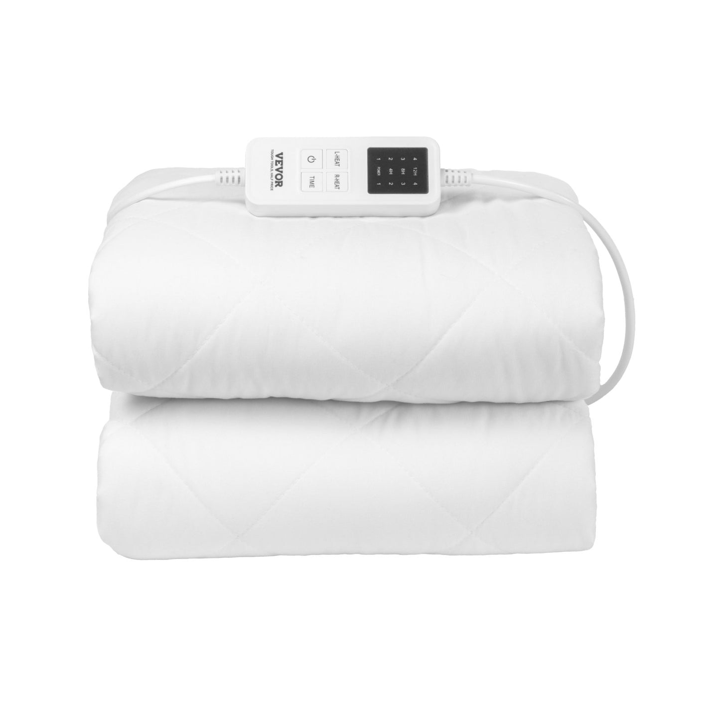 Heated mattress pad 195 x 165 cm Queen Electric heater with timer automatic shut-off
