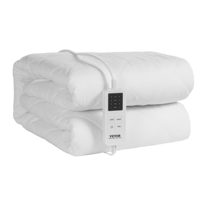Heated mattress pad 195 x 165 cm Queen Electric heater with timer automatic shut-off
