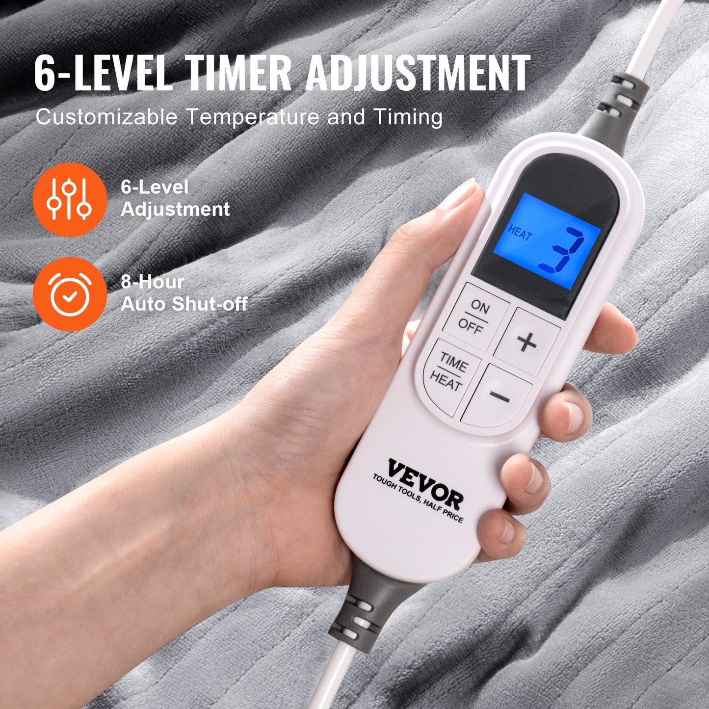 Heizdecke, 150 x 200 cm, Queen, elektrisch, Überwurf, weicher Flanell, als Geschenk