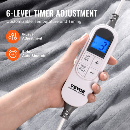 Heizdecke, 150 x 200 cm, Queen, elektrisch, Überwurf, weicher Flanell, als Geschenk