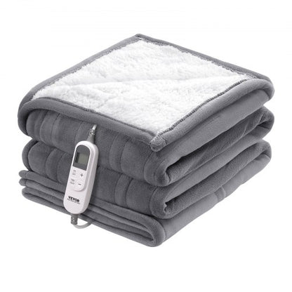 Heated Blanket 180 x 200 cm Queen Electric Throw Soft Flannel for Gift | EU