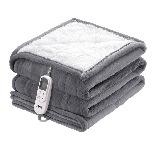 Heated Blanket 180 x 200 cm Queen Electric Throw Soft Flannel for Gift | EU