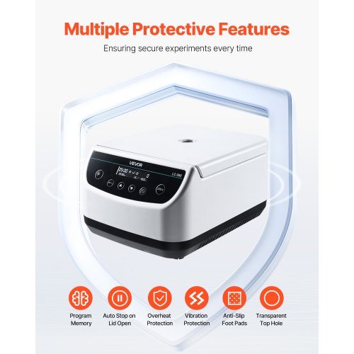 Centrifugmaskin 2/5/10/15/50 ml Hastighet 500-4000 rpm med 1 rotor och timer