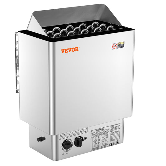 8KW Elektrisk bastuvärmare Inbyggd kontroll 8-12 m³HomeSpa rostfritt stål