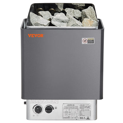 8KW Elektrisk Bastuvärmare Spis Inbyggd kontroll för 8-12 m³ Home Spa