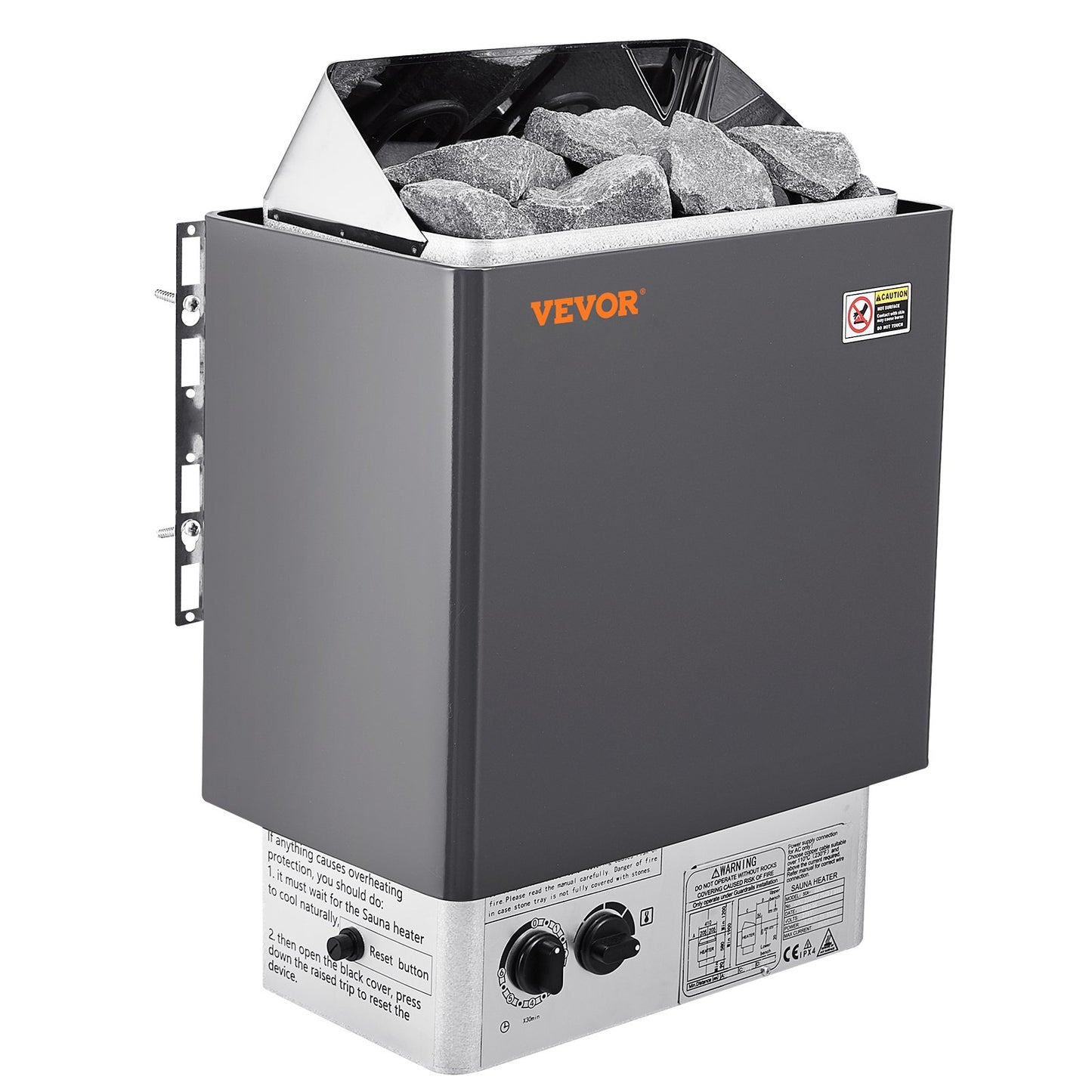 8KW Elektrisk Bastuvärmare Spis Inbyggd kontroll för 8-12 m³ Home Spa
