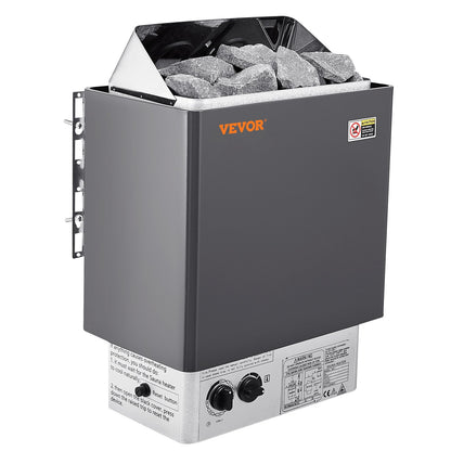 8KW Elektrisk Bastuvärmare Spis Inbyggd kontroll för 8-12 m³ Home Spa