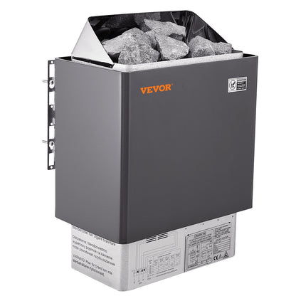 6KW Elektrisk Bastuvärmare Spis Digital Controller för 5-9 m³ Home Spa