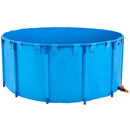Canvas Fish Pond Upland Fish Aquarium 1320 Gallon Round Koi Pond (Blue)