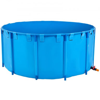 Canvas Fish Pond Upland Fish Aquarium 1320 Gallon Round Koi Pond (Blue)