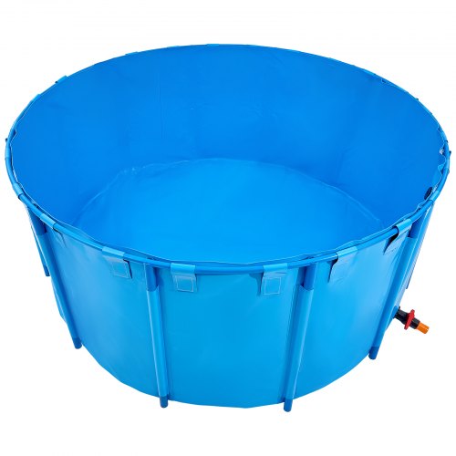 Canvas Fish Pond Upland Fish Aquarium 1320 Gallon Round Koi Pond (Blue)