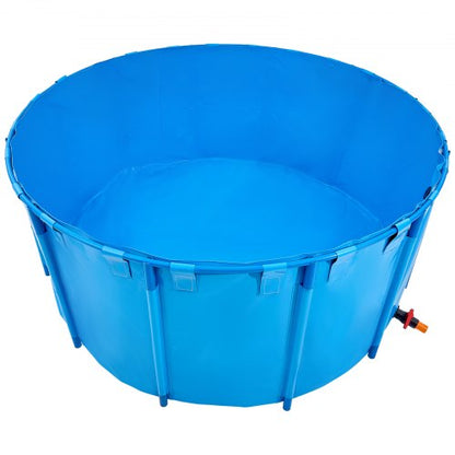 Canvas Fish Pond Upland Fish Aquarium 1320 Gallon Round Koi Pond (Blue)
