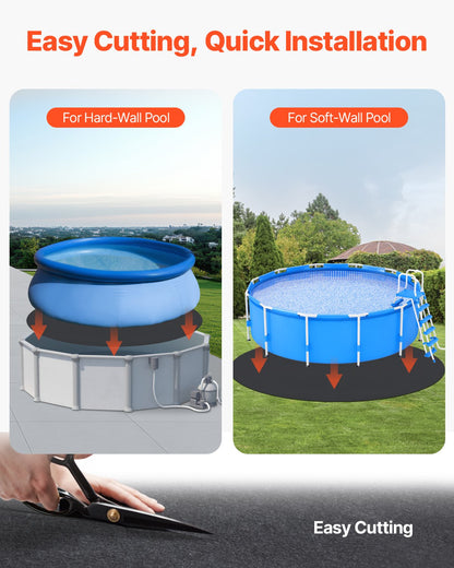 18ft Round Pool Liner Pad for Above Ground Pools for Heavy Pool Mat