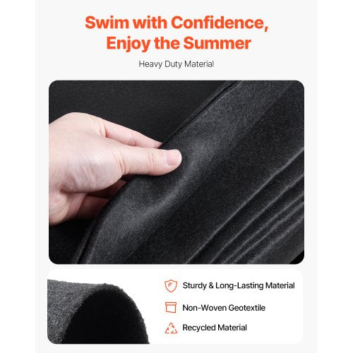 12 foot round pool mat for above ground pools, heavy duty pool mat | EU