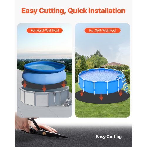 12 foot round pool mat for above ground pools, heavy duty pool mat | EU