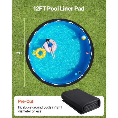 12 foot round pool mat for above ground pools, heavy duty pool mat | EU