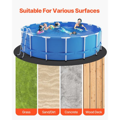 12 foot round pool mat for above ground pools, heavy duty pool mat | EU
