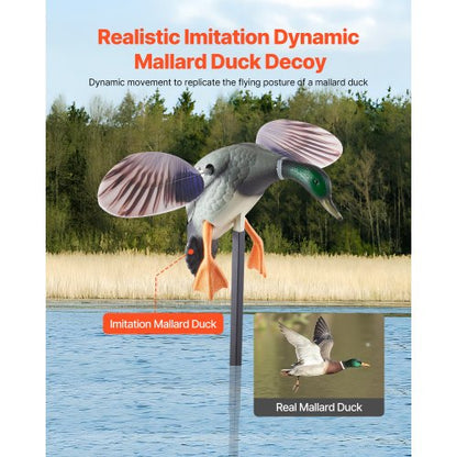 Spinning Wing Motion Duck Bells Outdoor Realistic Teal Decoys For Hunting