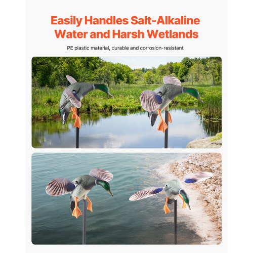 Spinning Wing Motion Duck Bells Outdoor Realistic Teal Decoys For Hunting