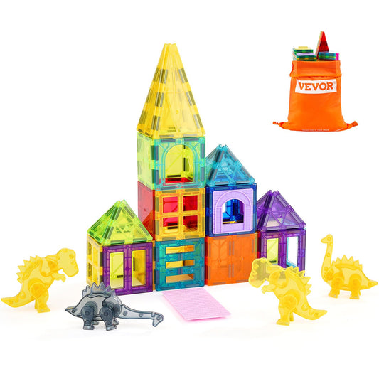 Magnetiska plattor Magnetisk byggleksak 56 ST Magnetblock för barn 3D-set