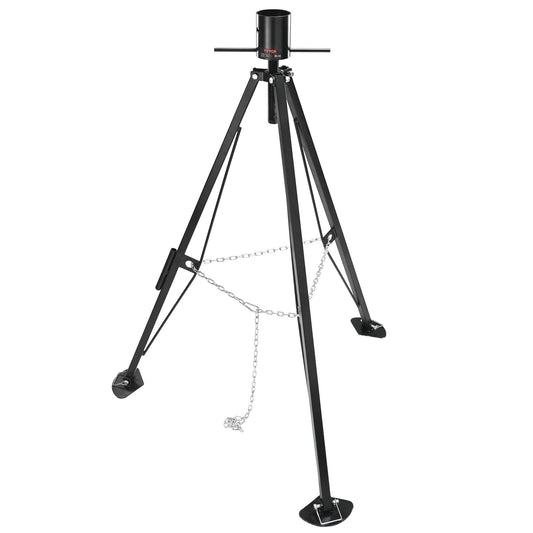 5th Wheel Stand Stabilizer, 5000 LBS Load Capacity Stand Turntable Stabilizer, 35"-57" Adjustable Height RV Gooseneck Stabilizer, Stand Jack for Fifth Wheel Trailers, RVs and Motorhomes