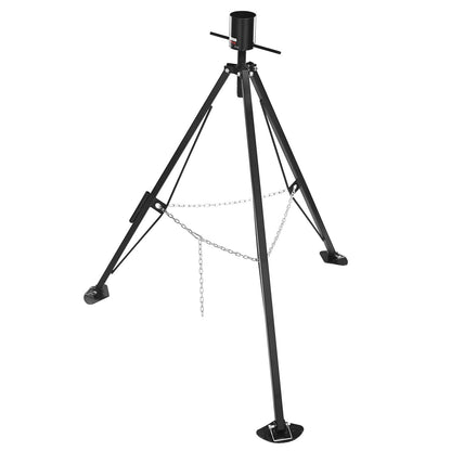 5th Wheel Stand Stabilizer, 5000 LBS Load Capacity Stand Turntable Stabilizer, 35"-57" Adjustable Height RV Gooseneck Stabilizer, Stand Jack for Fifth Wheel Trailers, RVs and Motorhomes