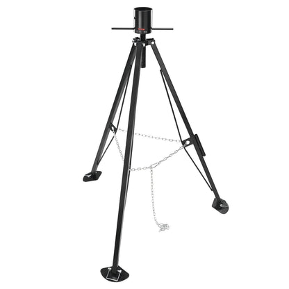5th Wheel Stand Stabilizer, 5000 LBS Load Capacity Stand Turntable Stabilizer, 35"-57" Adjustable Height RV Gooseneck Stabilizer, Stand Jack for Fifth Wheel Trailers, RVs and Motorhomes