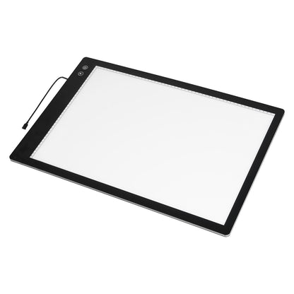 A2 LED Light Board Uppladdningsbar Tracing Pad 6 nivåer Dimbar Ljusstyrka