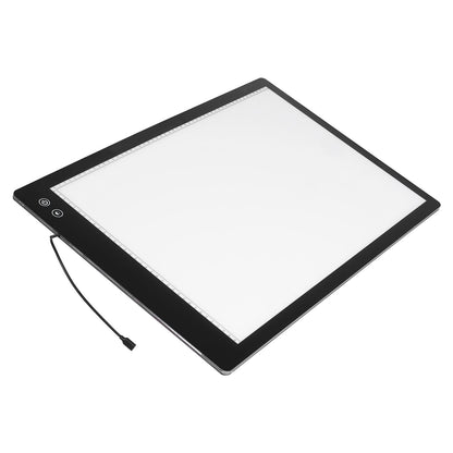 A2 LED Light Board Uppladdningsbar Tracing Pad 6 nivåer Dimbar Ljusstyrka