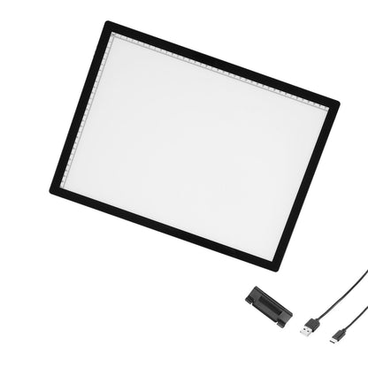 A3 LED Light Board Uppladdningsbar Tracing Pad 6 nivåer Dimbar Ljusstyrka