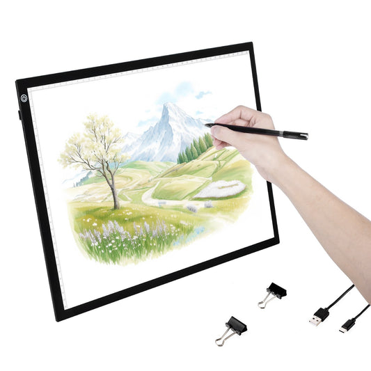 A3 LED Light Board USB-driven Tracing Pad 3 nivåer Dimbar Ljusstyrka