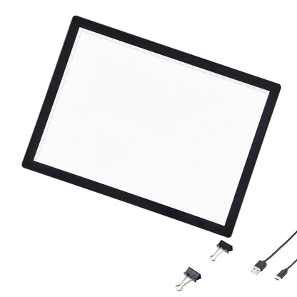 A4 LED Light Board Uppladdningsbar Tracing Pad 5 nivåer Dimbar Ljusstyrka