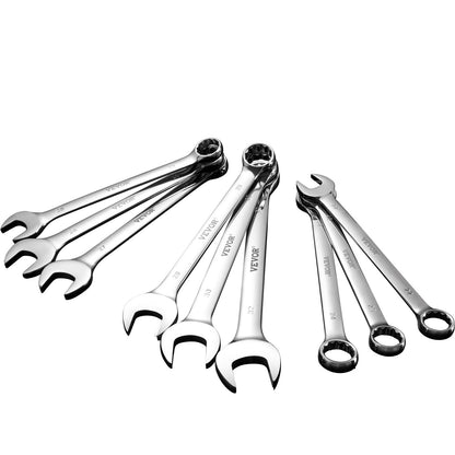 Kombinationsnyckelsats 25-delad metrisk 6 mm till 32 mm med upprullbar påse