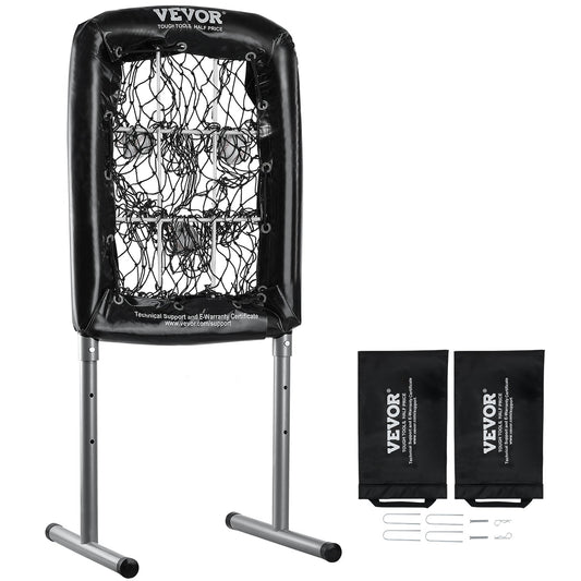 9-Hole Baseball Net, 21"x29" Softball Baseball Training Equipment for Batting Practice, Heavy Duty Height Adjustable Training Aid with Batting Zone and 4 Ground Stakes, for Youth Adults