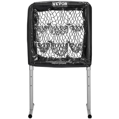 9-Hole Baseball Net, 28"x27" Softball Baseball Training Equipment for Batting Practice, Heavy Duty Height Adjustable Training Aid with Batting Zone and 4 Ground Stakes, for Youth Adults