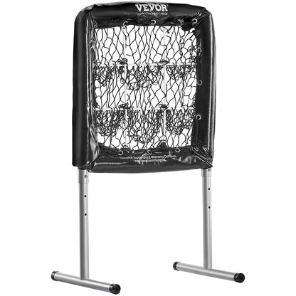 9-Hole Baseball Net, 28"x27" Softball Baseball Training Equipment for Batting Practice, Heavy Duty Height Adjustable Training Aid with Batting Zone and 4 Ground Stakes, for Youth Adults