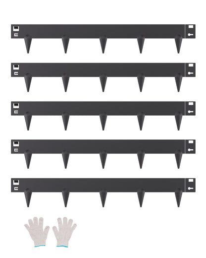 Stål Landskapskant 5-pack 39 x 3 tum Rostbeständig Pathway Divider