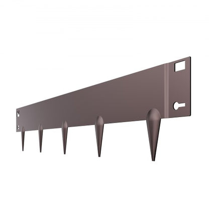 Stålkantlist 5-pack 91 x 10 cm Rostbeständig för trädgården Brun |  EU