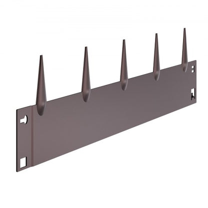 Stålkantlist 5-pack 91 x 10 cm Rostbeständig för trädgården Brun |  EU