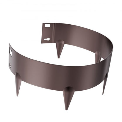 Stålkantlist 5-pack 91 x 10 cm Rostbeständig för trädgården Brun |  EU