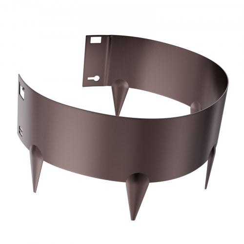 Stålkantlist 5-pack 91 x 13 cm Rostbeständig för trädgården Brun