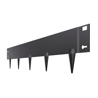Stål Landskapskant 5-pack 39 x 4 tum Rostbeständig för Yard Black