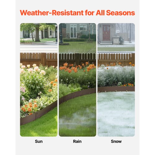 Stålkantlist 5-pack 91 x 7,5 cm Rostbeständig för trädgården Brun |  EU