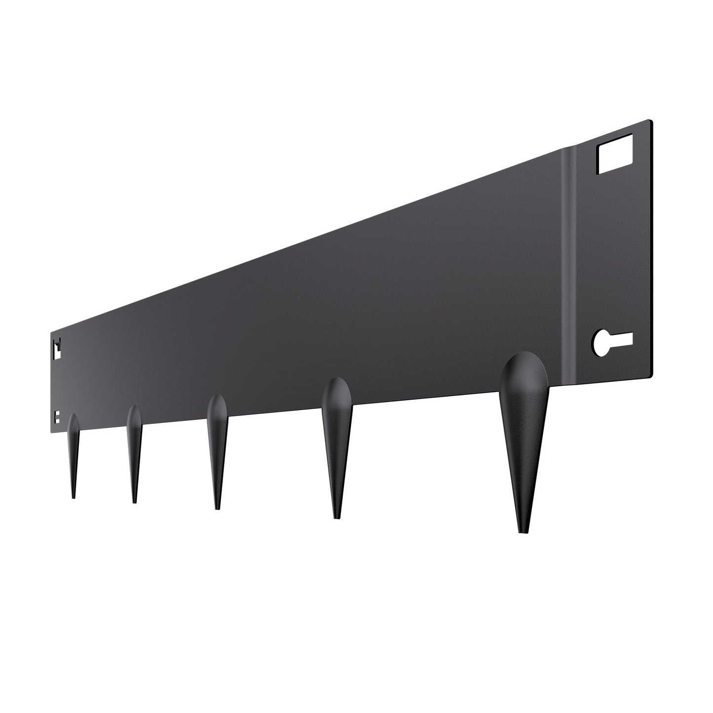 Stål Landskapskant 5-pack 39 x 5 tum Rostbeständig för Yard Black