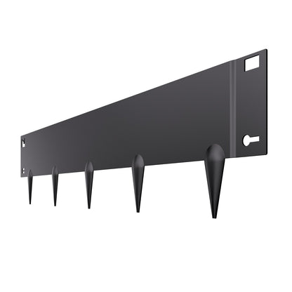 Stål Landskapskant 5-pack 39 x 5 tum Rostbeständig för Yard Black