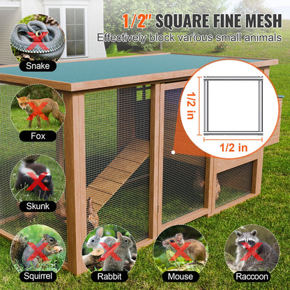 Hardware Cloth, 1/2 Inch 24 Inch x 100 Feet 19 Gauge, Hot Dipped Galvanized Wire Mesh Roll, Chicken Wire Fence, Wire Mesh for Rabbit Cages, Garden, Small Rodents