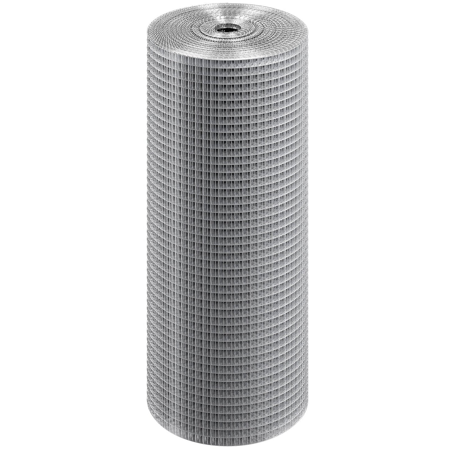 Hardware Cloth, 1/2 Inch 24 Inch x 100 Feet 19 Gauge, Hot Dipped Galvanized Wire Mesh Roll, Chicken Wire Fence, Wire Mesh for Rabbit Cages, Garden, Small Rodents