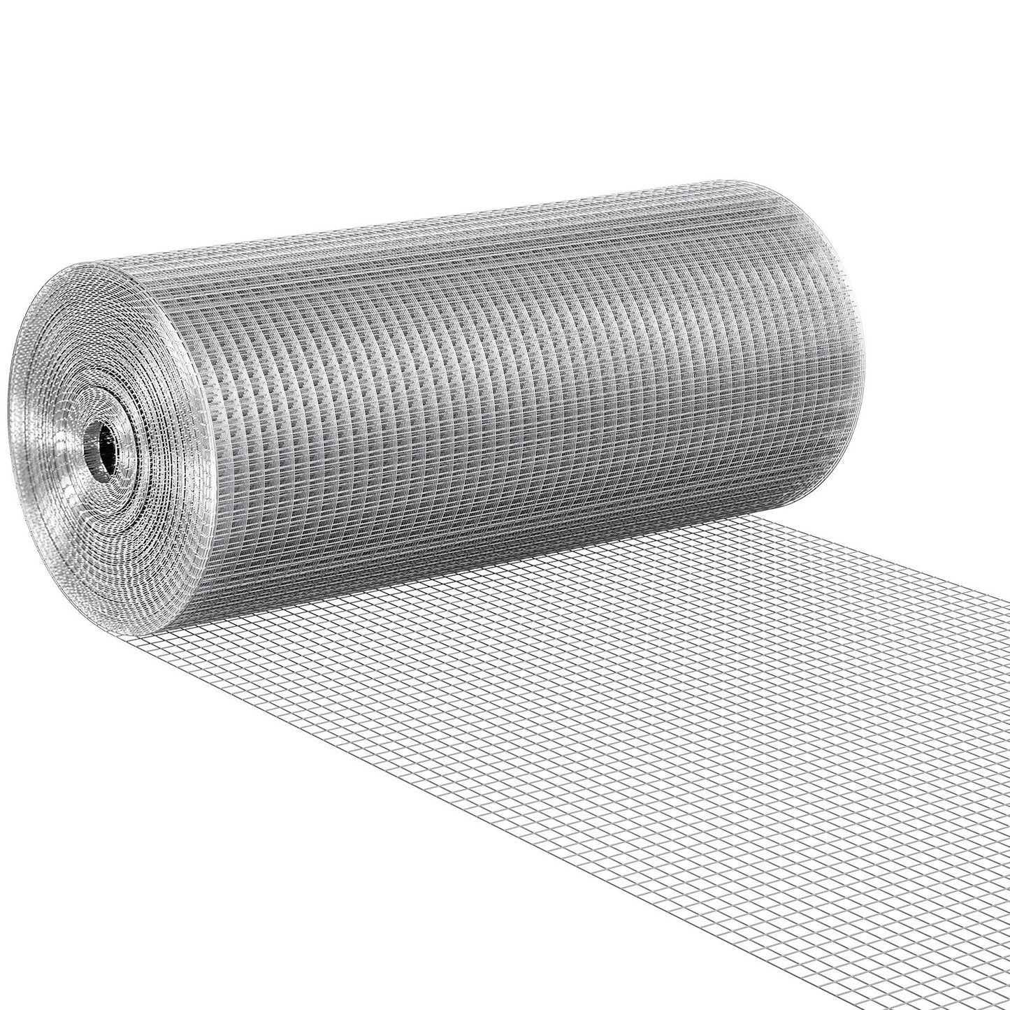 Hardware Cloth, 1/2 Inch 24 Inch x 100 Feet 19 Gauge, Hot Dipped Galvanized Wire Mesh Roll, Chicken Wire Fence, Wire Mesh for Rabbit Cages, Garden, Small Rodents